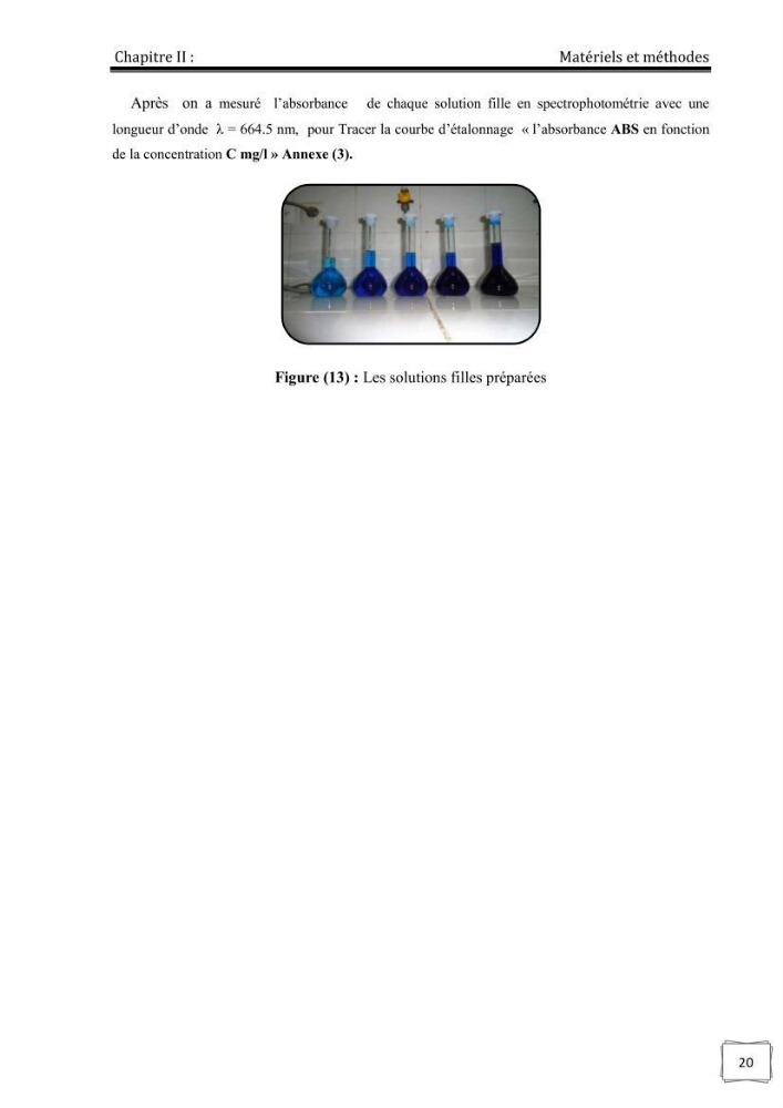 Décoloration de l\'eau par adsorption sur la diatomite