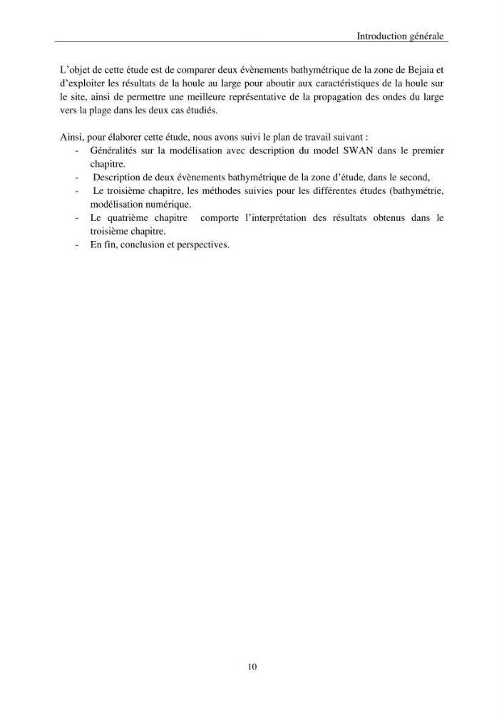 Utilisation du modèle SWAN pour la modélisation des vagues/houles