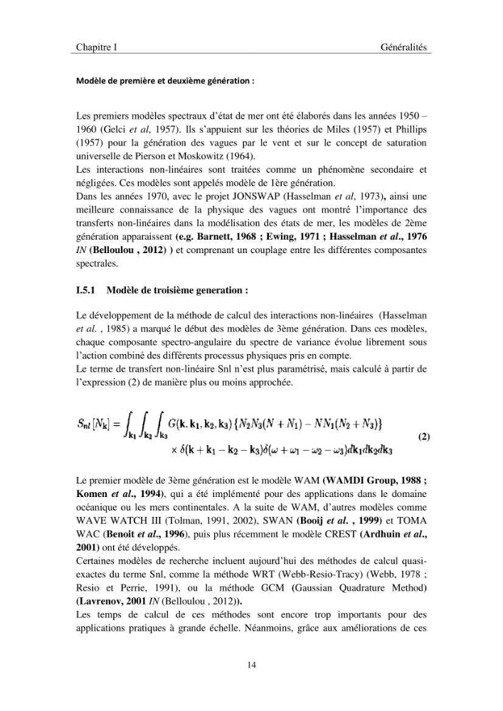 Utilisation du modèle SWAN pour la modélisation des vagues/houles