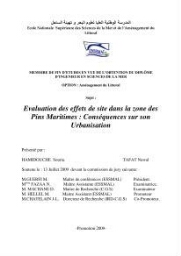 Evalution des effets de site dans la zone des pins maritimes