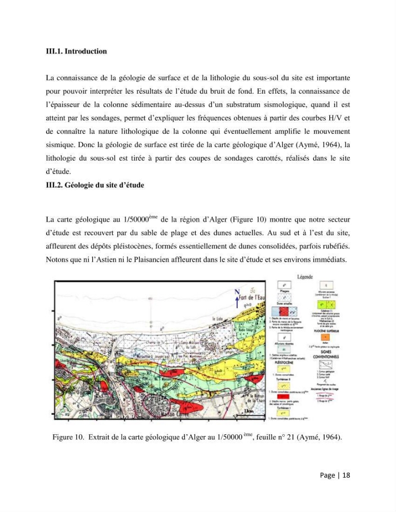 Evalution des effets de site dans la zone des pins maritimes