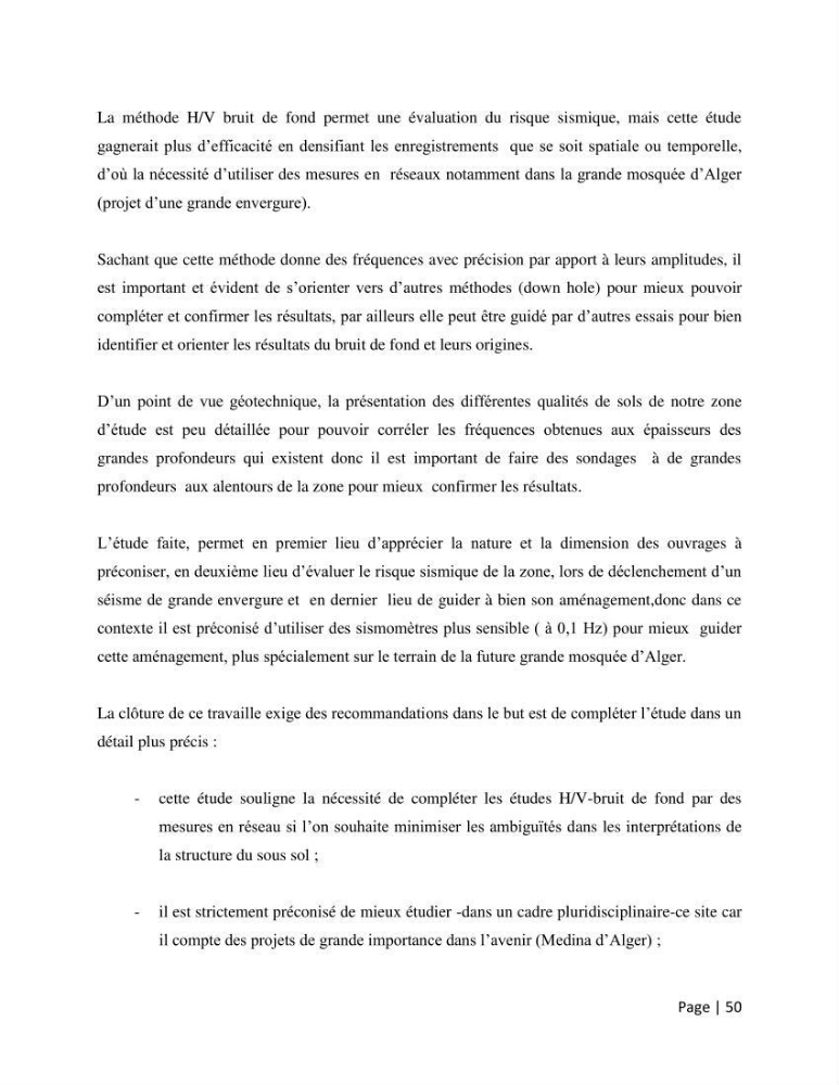 Evalution des effets de site dans la zone des pins maritimes