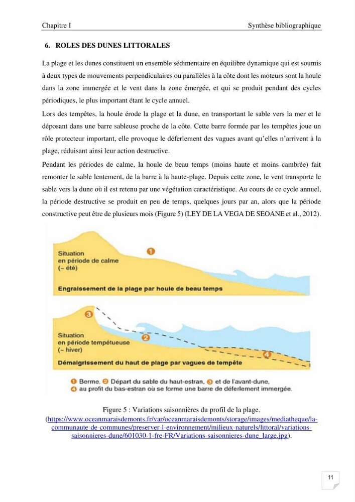 Etude de l\'évolution surfaçique et volumétrique du cordon dunaire d\'El Kadous ( commune de Heraoua):