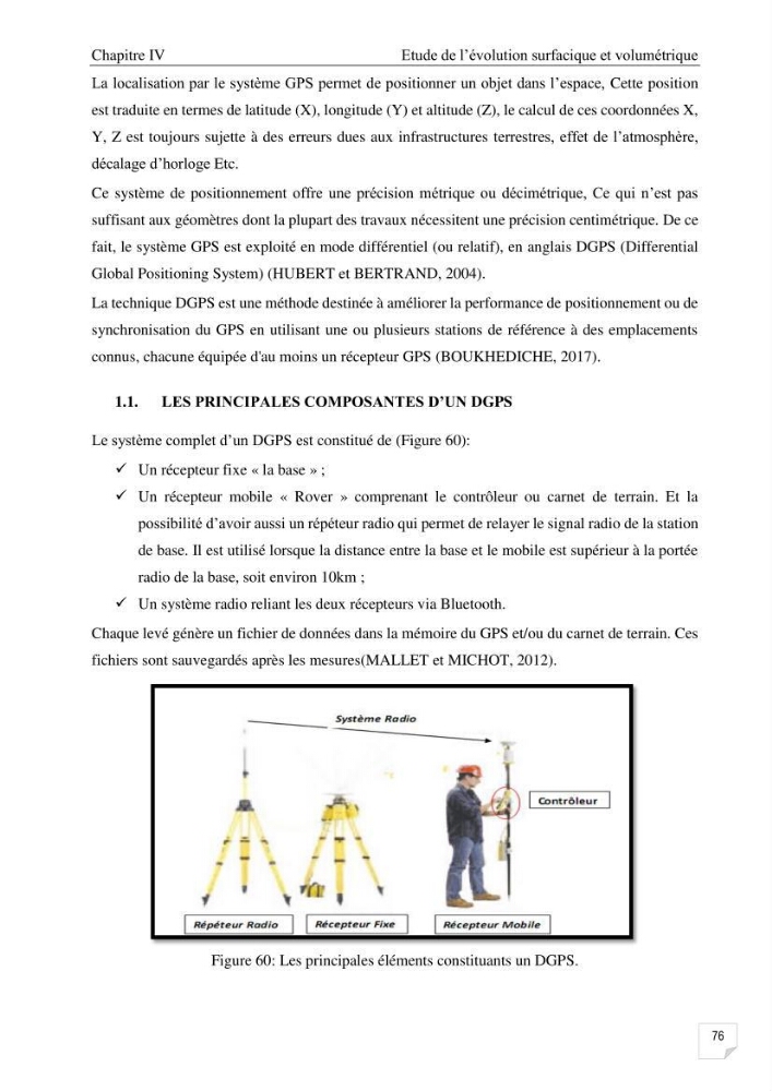 Etude de l\'évolution surfaçique et volumétrique du cordon dunaire d\'El Kadous ( commune de Heraoua):