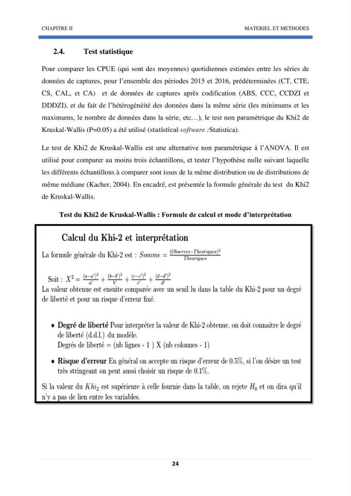 Approche sur l’impact de la température de surface sur l’efficacité Approche sur l’impact de la température de surface sur l’efficacité de la flottille sardinière de Zemmouri (Willaya de Boumerdes):