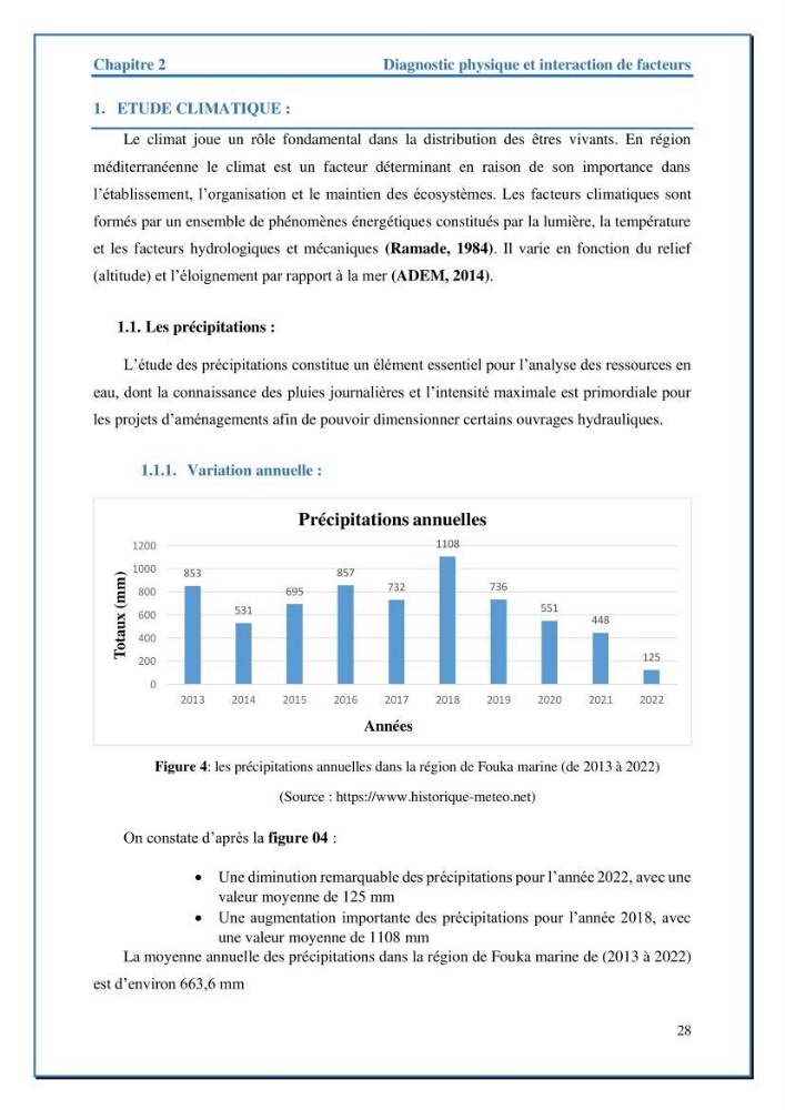 Etude de protection de la frange littorale de projet de la nouvelle station de dessalement de Fouka marine wilaya de Tipaza