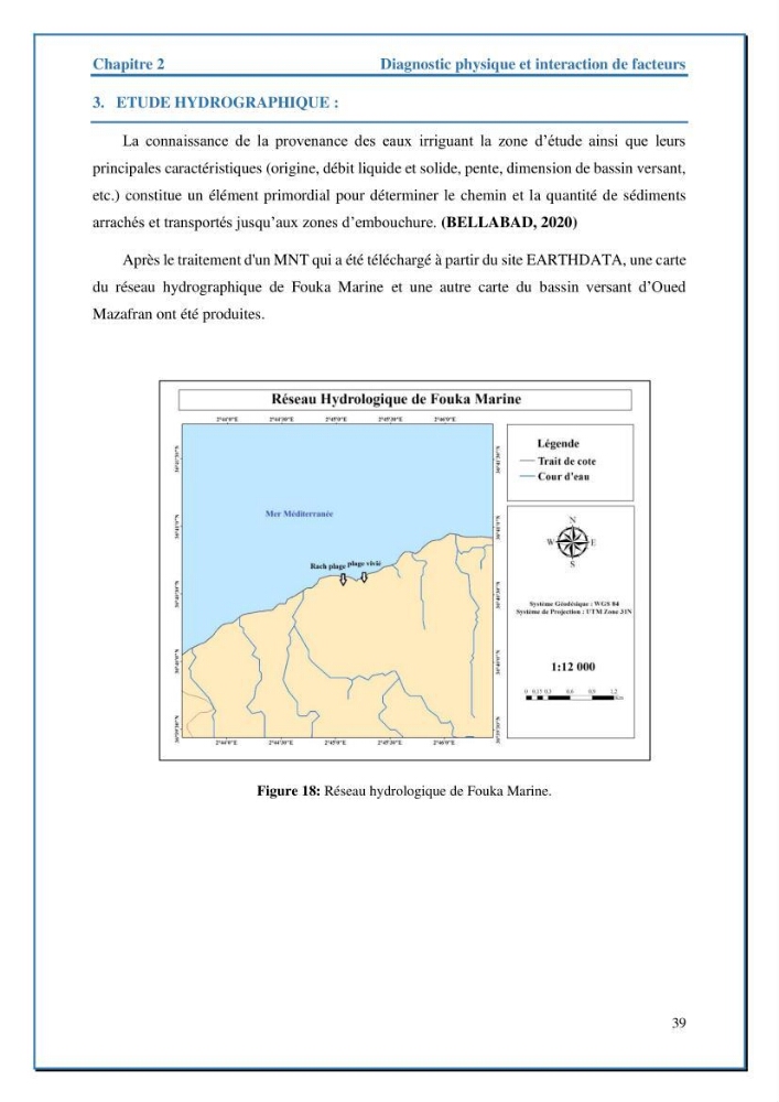 Etude de protection de la frange littorale de projet de la nouvelle station de dessalement de Fouka marine wilaya de Tipaza