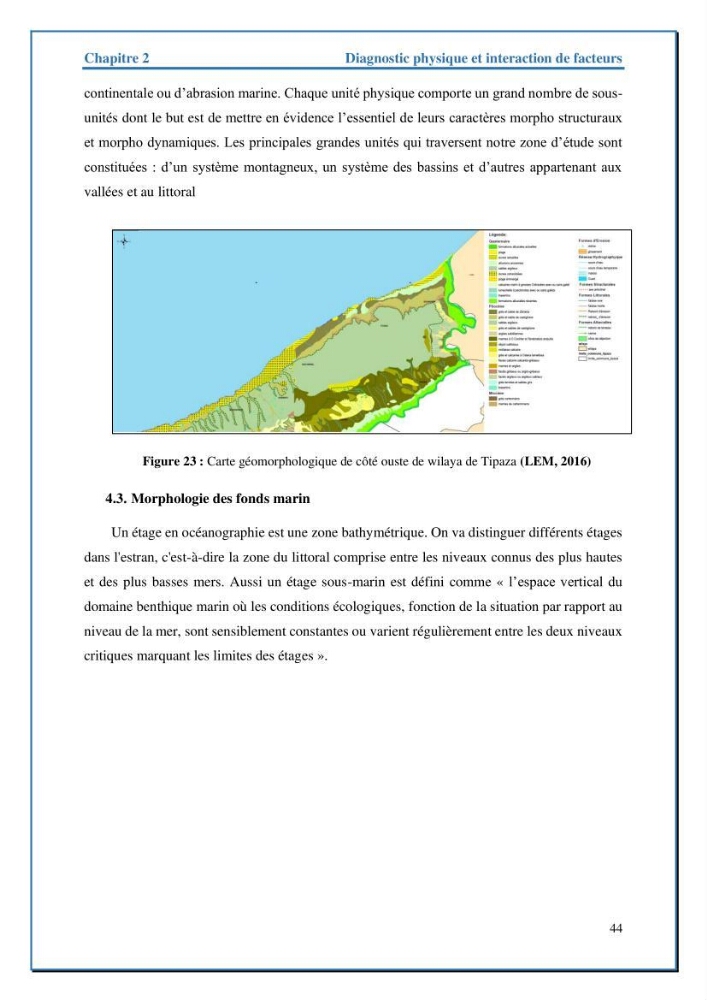 Etude de protection de la frange littorale de projet de la nouvelle station de dessalement de Fouka marine wilaya de Tipaza
