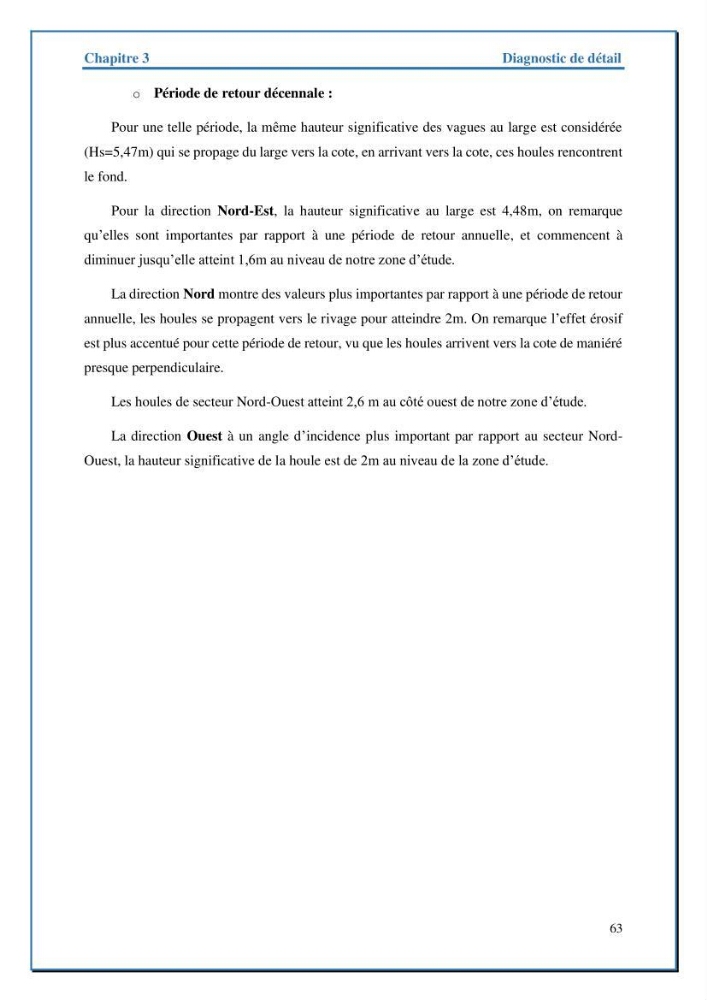 Etude de protection de la frange littorale de projet de la nouvelle station de dessalement de Fouka marine wilaya de Tipaza