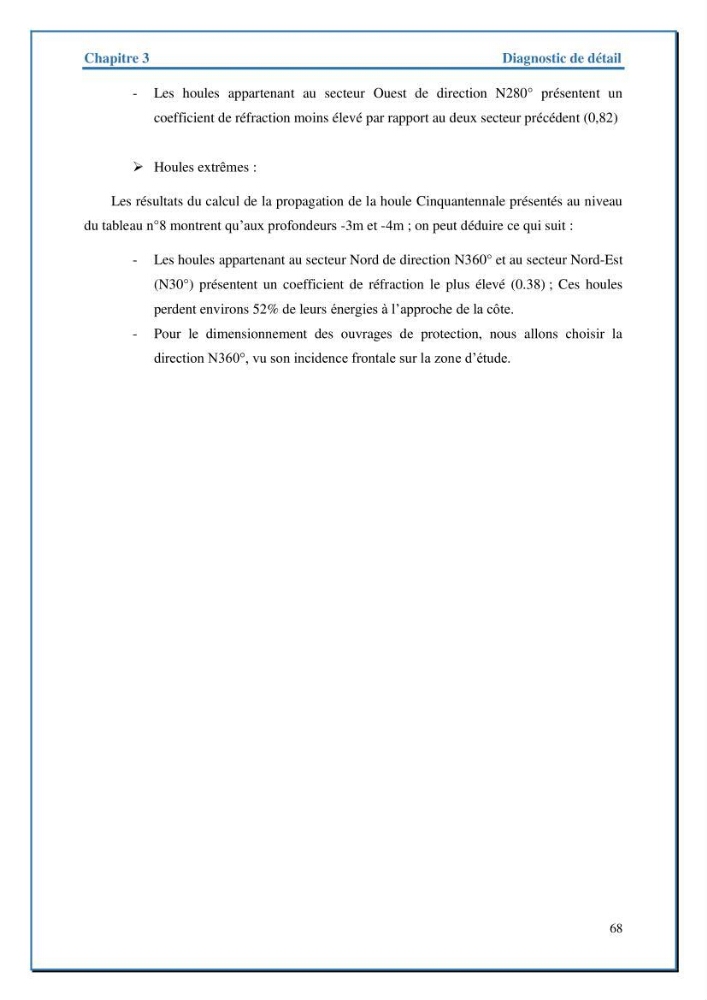 Etude de protection de la frange littorale de projet de la nouvelle station de dessalement de Fouka marine wilaya de Tipaza