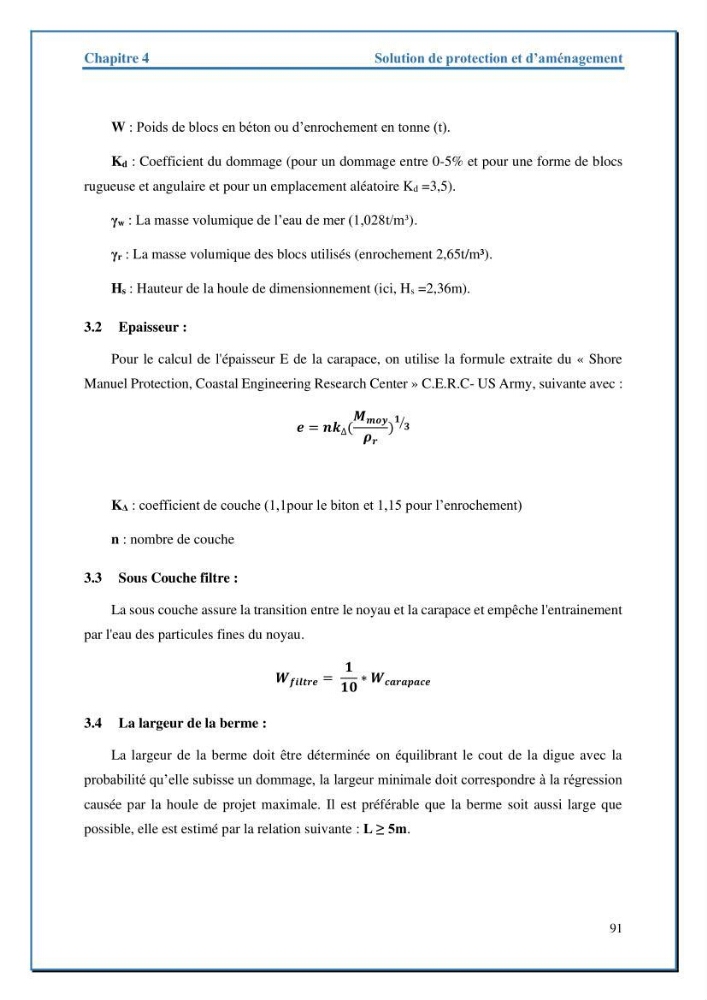 Etude de protection de la frange littorale de projet de la nouvelle station de dessalement de Fouka marine wilaya de Tipaza