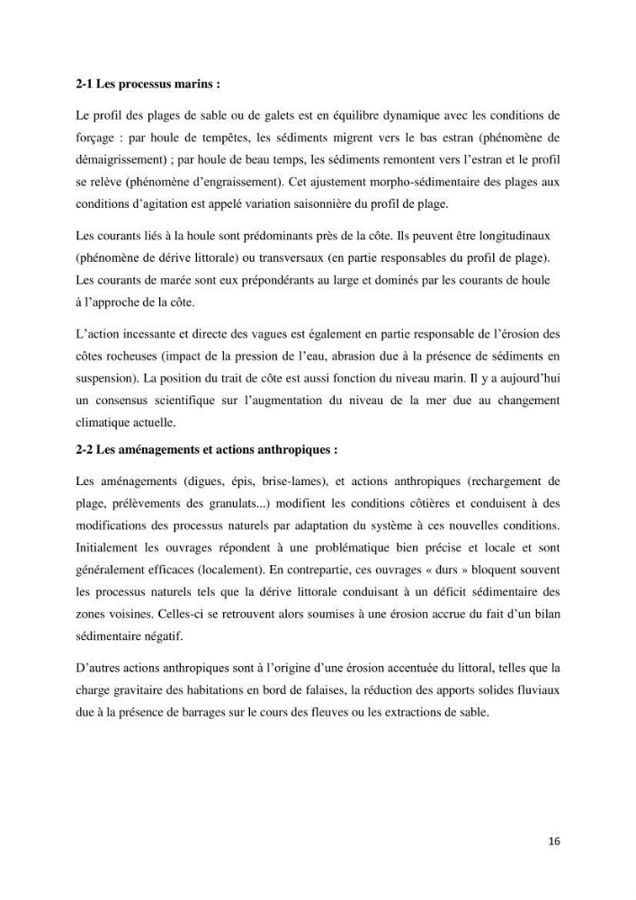 Evolution du trait de côte au niveau de la baie de Bouismail : recours a l\'image satellite et système d\'inforamation géographique