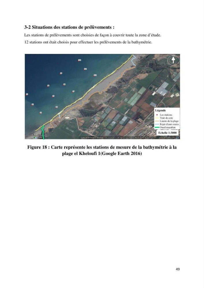 Evolution du trait de côte au niveau de la baie de Bouismail : recours a l\'image satellite et système d\'inforamation géographique