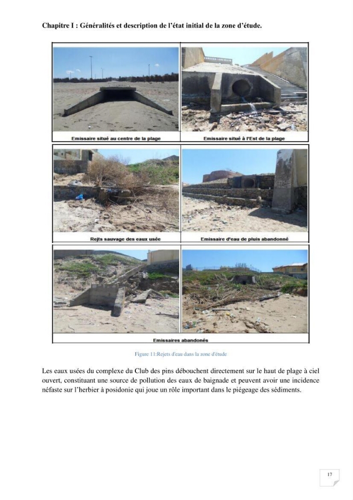 Protection de la plage Club des pins par les géotubes Et l’élargissement de la plage par les stabiplages