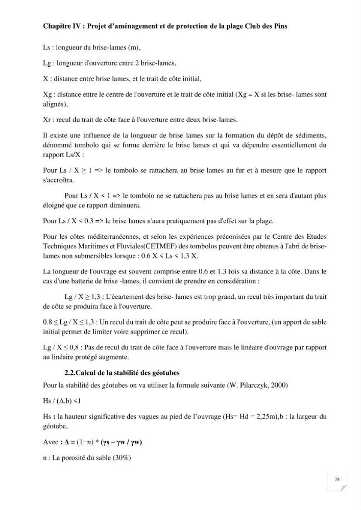 Protection de la plage Club des pins par les géotubes Et l’élargissement de la plage par les stabiplages