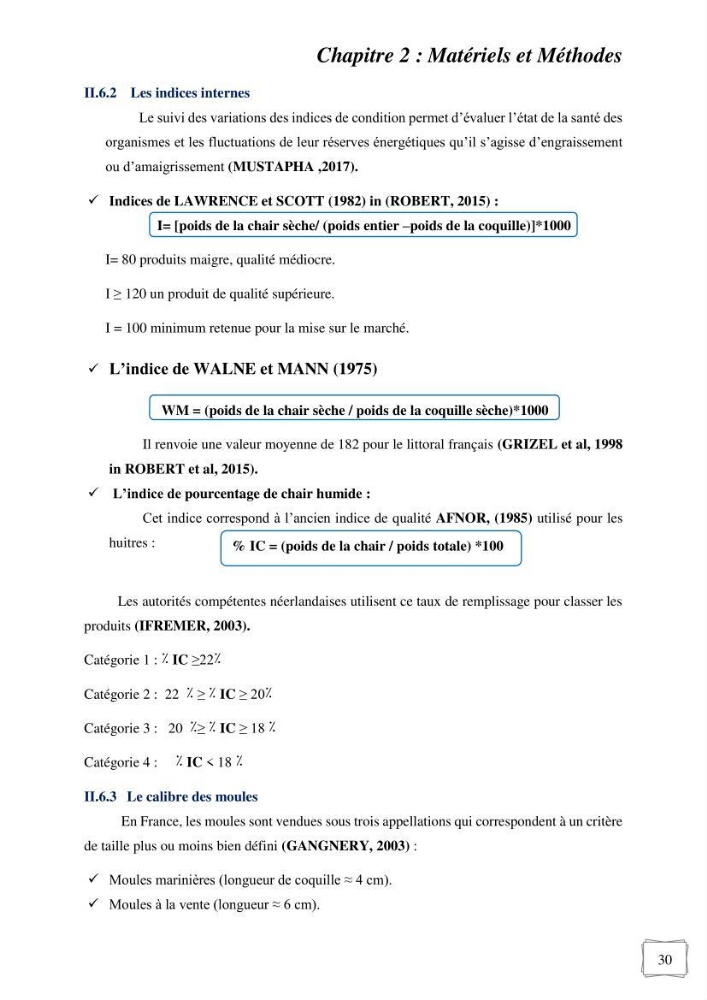Etude des performances de croissance d\'un élevage myliticole mytilus galloprovincialis ( Lamarck,1819) Ain Taya (Alger):