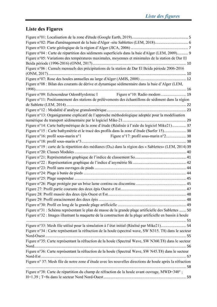 Apport de la modélisation physique et numérique dans l’étude de l’hydrodynamisme sédimentaire : cas de l’aménagement d’une plage artificielle au niveau des Sablettes