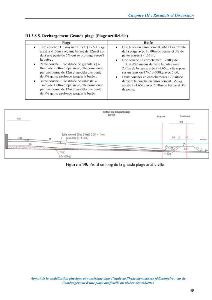 Apport de la modélisation physique et numérique dans l’étude de l’hydrodynamisme sédimentaire : cas de l’aménagement d’une plage artificielle au niveau des Sablettes