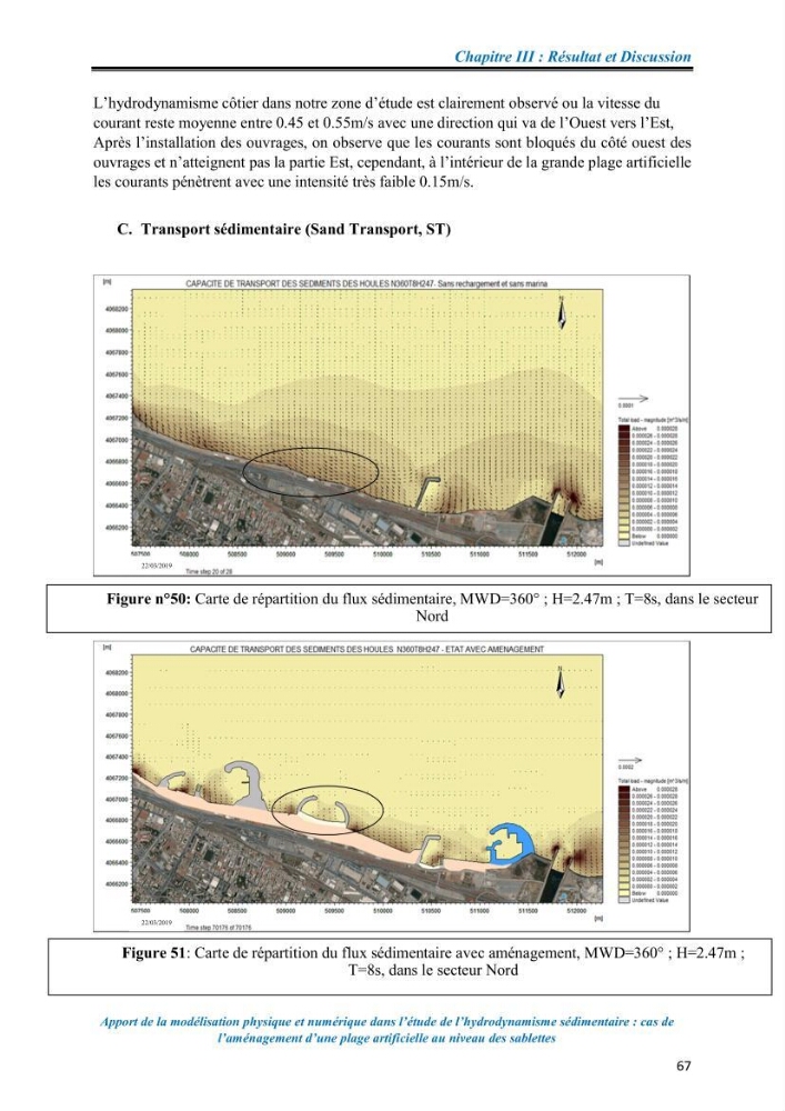 Apport de la modélisation physique et numérique dans l’étude de l’hydrodynamisme sédimentaire : cas de l’aménagement d’une plage artificielle au niveau des Sablettes
