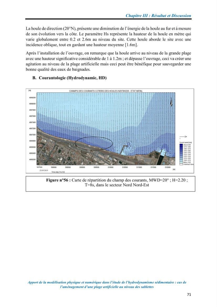 Apport de la modélisation physique et numérique dans l’étude de l’hydrodynamisme sédimentaire : cas de l’aménagement d’une plage artificielle au niveau des Sablettes