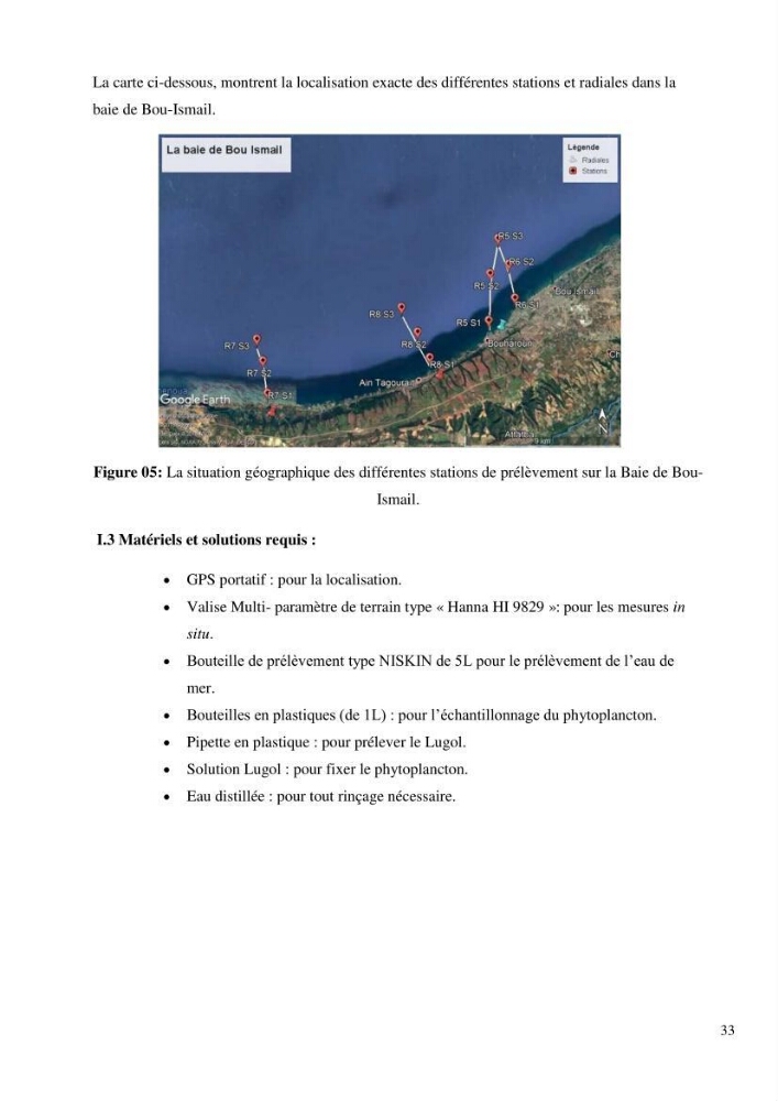 Dynamique et diversité du peuplement phytoplanctonique de la baie de Bou-Ismail.