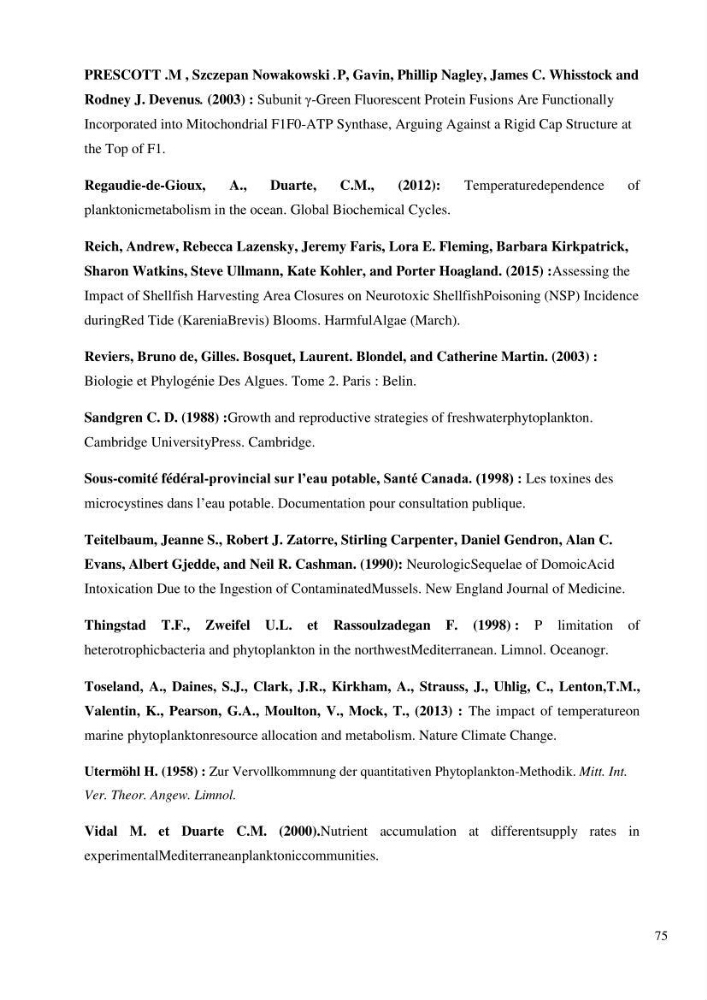 Dynamique et diversité du peuplement phytoplanctonique de la baie de Bou-Ismail.