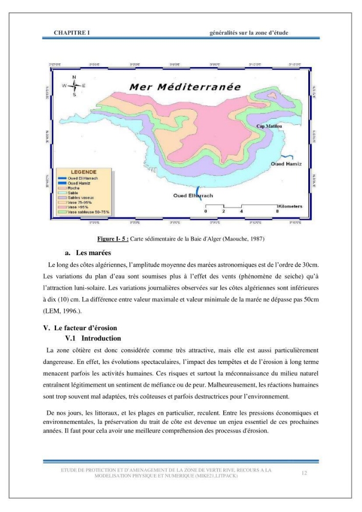 Etude de protection et d\'aménagement de la zone de Verte Rive-Bordj El Kiffan