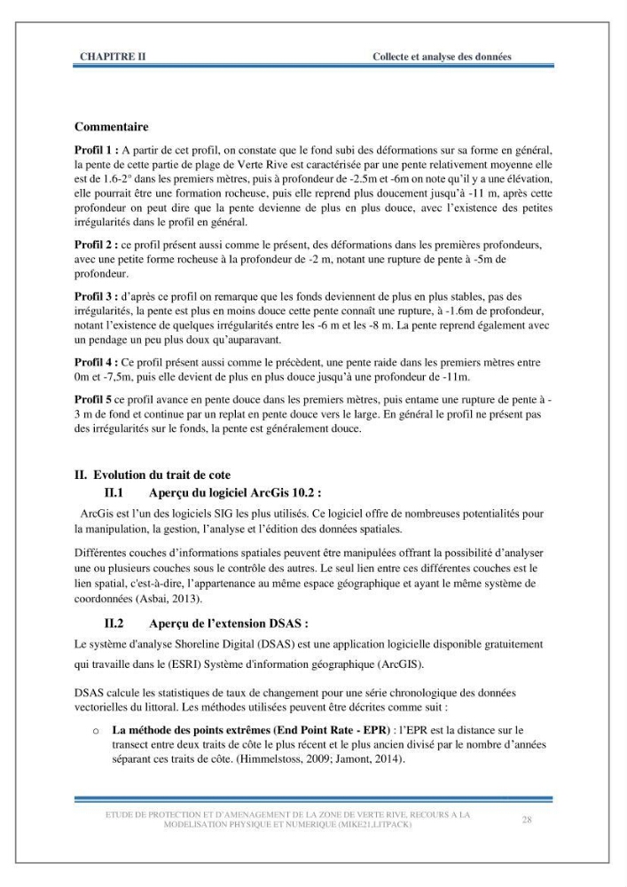 Etude de protection et d\'aménagement de la zone de Verte Rive-Bordj El Kiffan