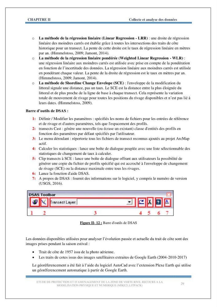 Etude de protection et d\'aménagement de la zone de Verte Rive-Bordj El Kiffan
