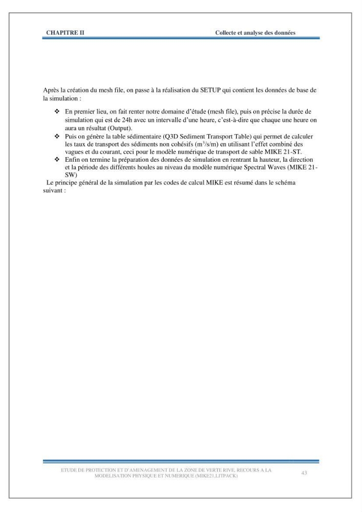 Etude de protection et d\'aménagement de la zone de Verte Rive-Bordj El Kiffan
