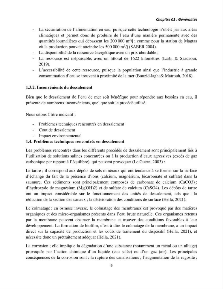 Évaluation de l\'empreinte carbon d\'une station de dessalement de l\'eau de mer de Fouka (Tipaza)