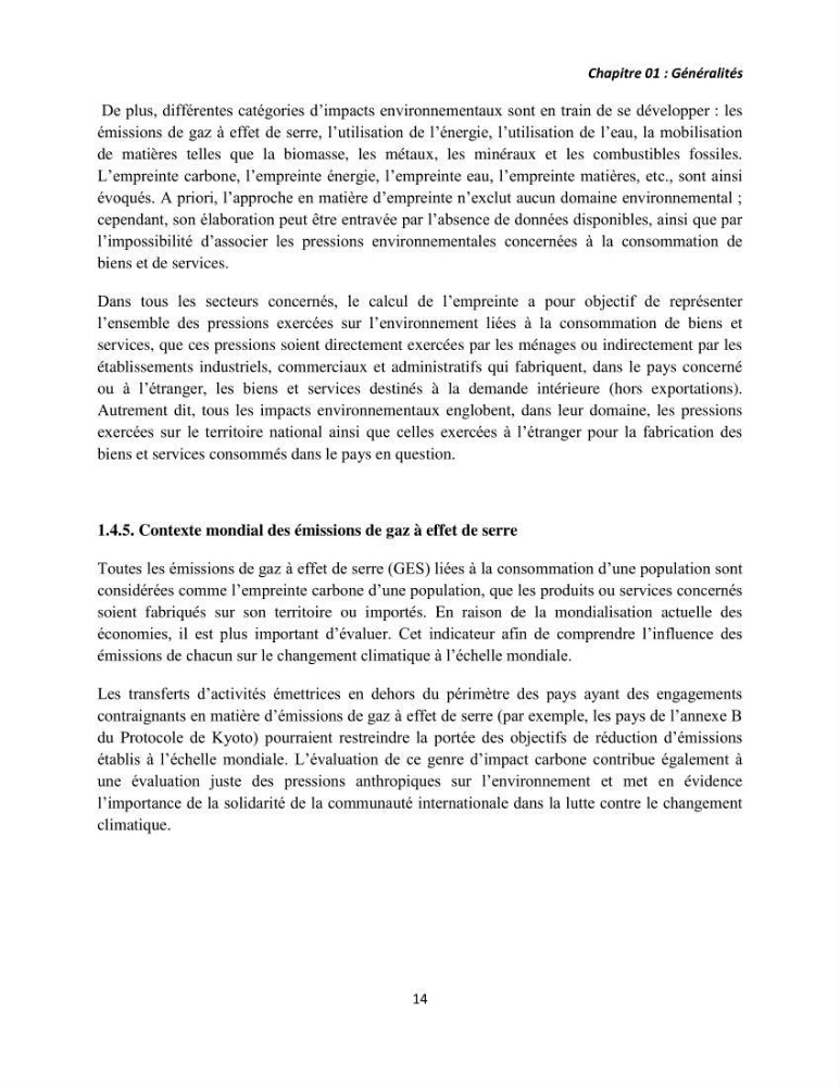 Évaluation de l\'empreinte carbon d\'une station de dessalement de l\'eau de mer de Fouka (Tipaza)