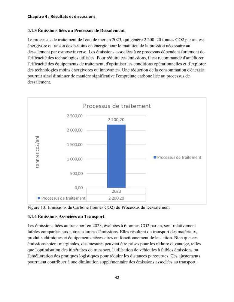 Évaluation de l\'empreinte carbon d\'une station de dessalement de l\'eau de mer de Fouka (Tipaza)