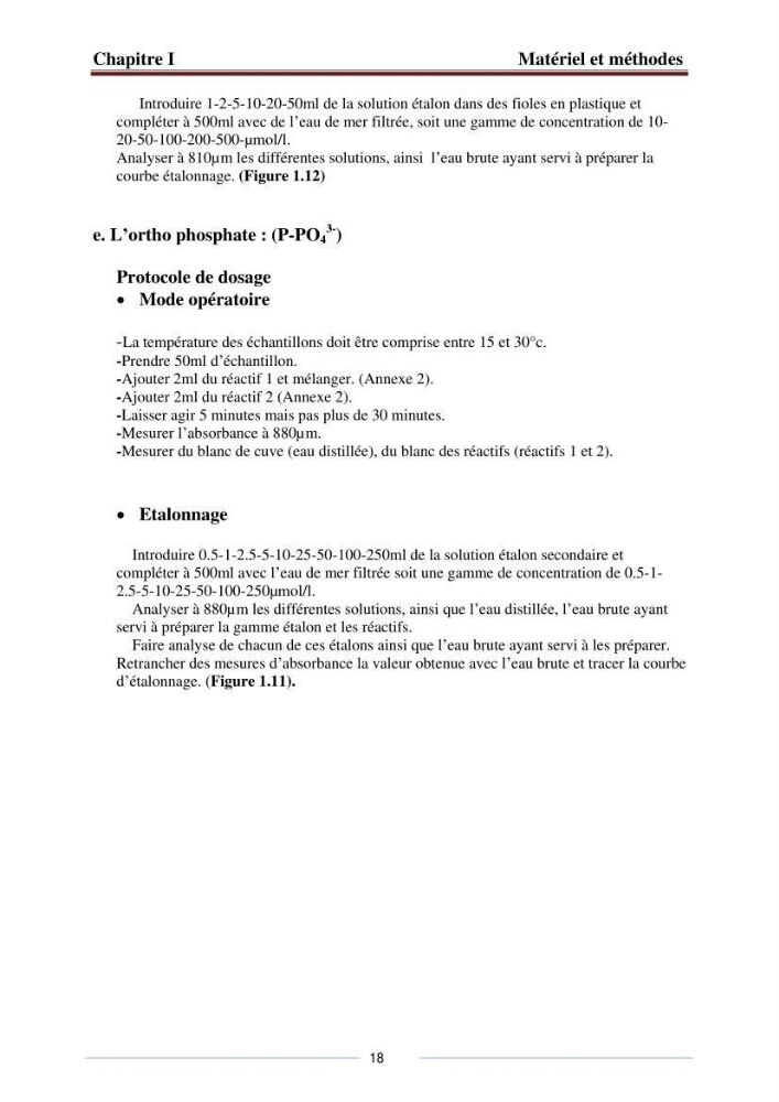 Caractérisation physico-chimiques et sels nutritifs des eaux de la baie d\'El Djamila