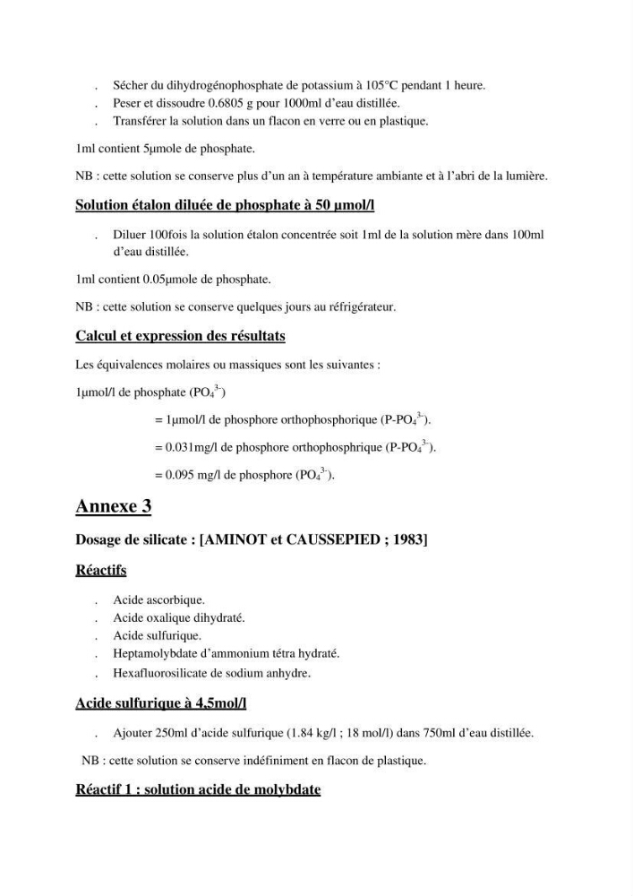 Caractérisation physico-chimiques et sels nutritifs des eaux de la baie d\'El Djamila