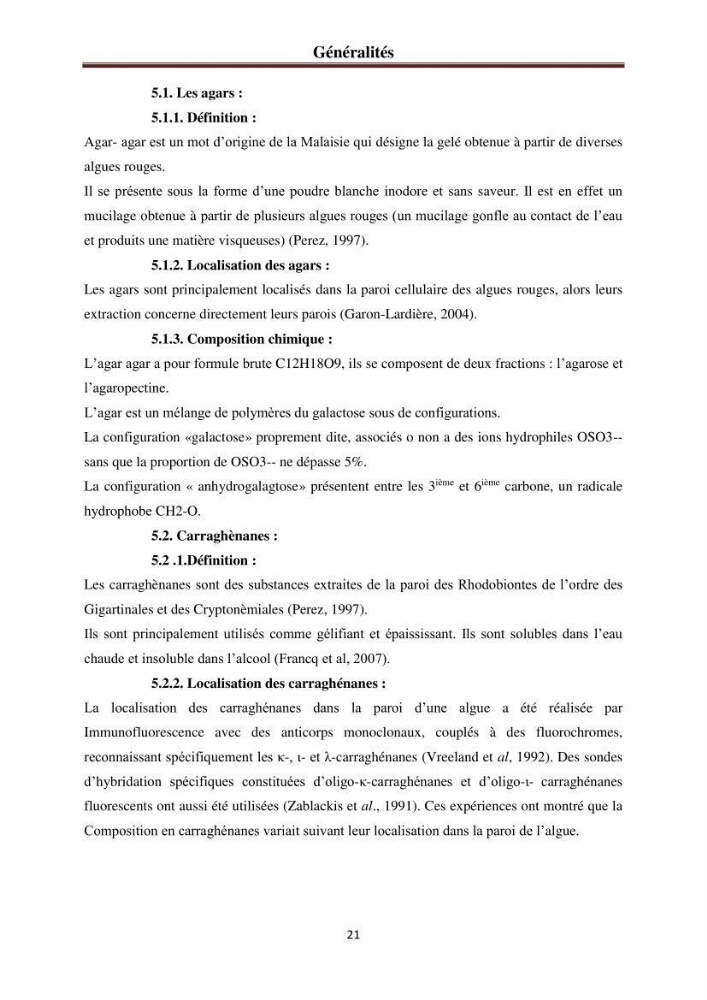 Etude de quelques rhodobiontes de la côte ouest algéroise: biologie, biochimie et valorisation