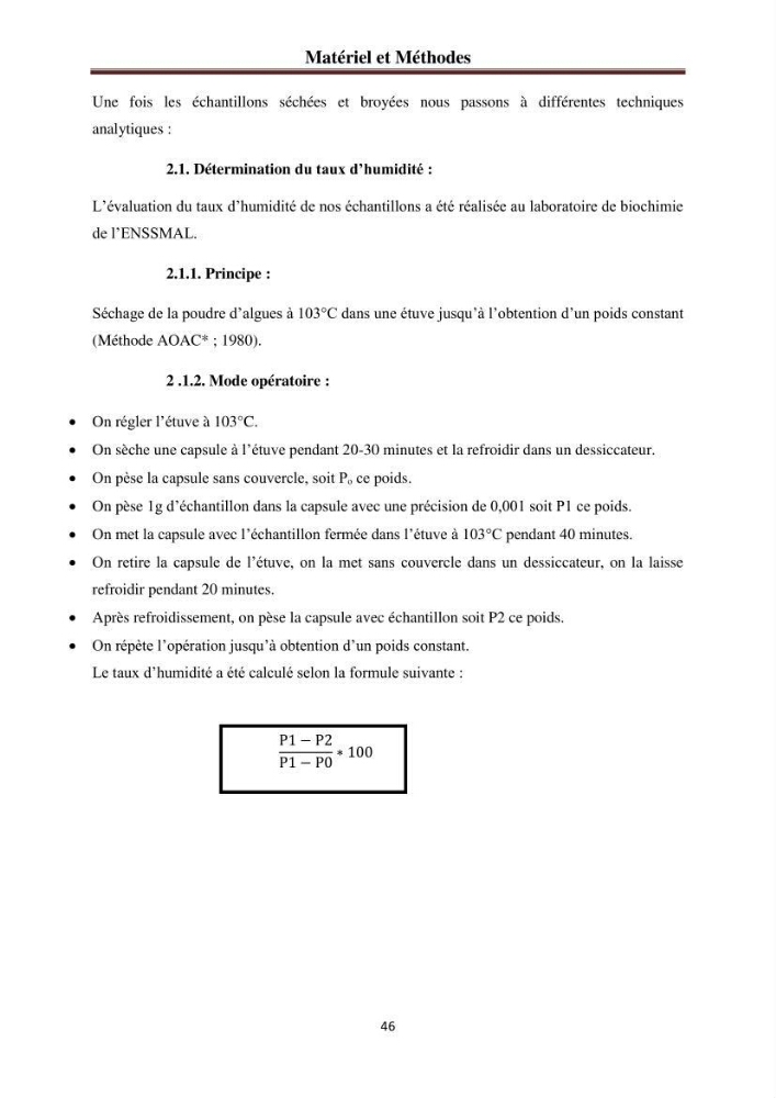 Etude de quelques rhodobiontes de la côte ouest algéroise: biologie, biochimie et valorisation