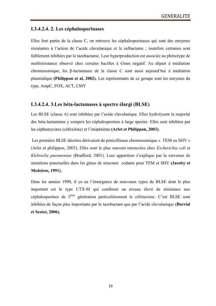 Caractérisation des mécanismes de résistance aux béta-lactamines chez des bactéries à Gram négatif isolées des eaux usées et aux traitées de la STEP de Boumerdes