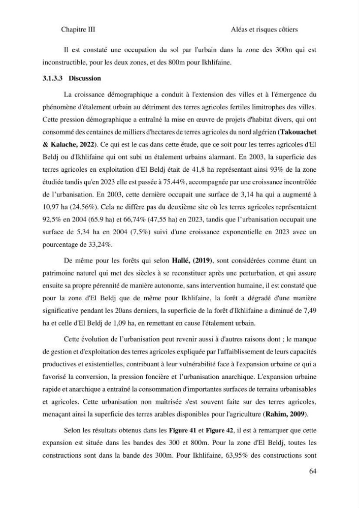 Gestion et valorisation des zones littorales à intérêt stratégique cas de la wilaya de Tipaza
