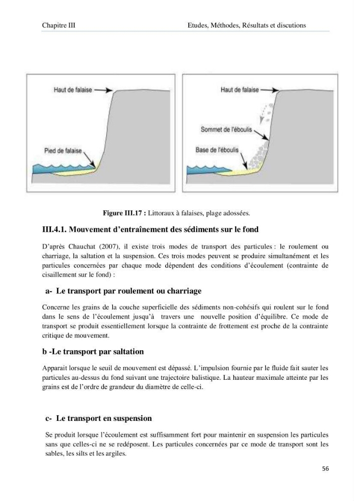 Evolution et dynamique de la falaise Est de Boumerdes et proposition des solutions