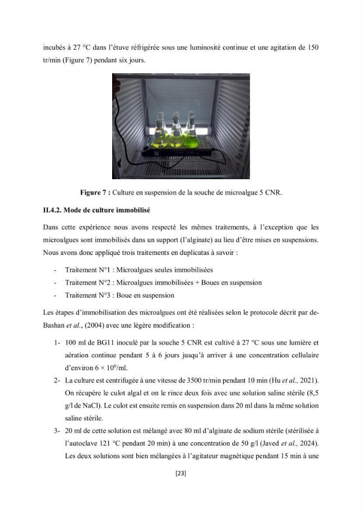 Étude l\'éfficacité épuratoire de consortia microalgues - bactéries dans le traitement des eaux usées aquacoles