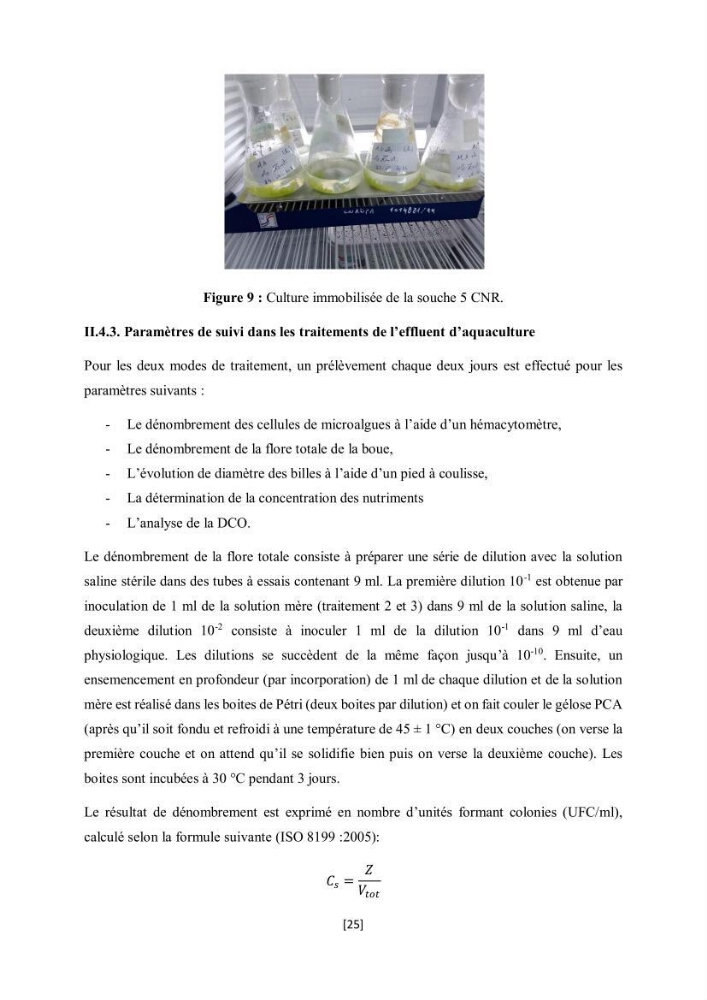 Étude l\'éfficacité épuratoire de consortia microalgues - bactéries dans le traitement des eaux usées aquacoles