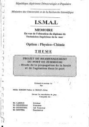 Projet de réaménagement du port de Zemmouri
