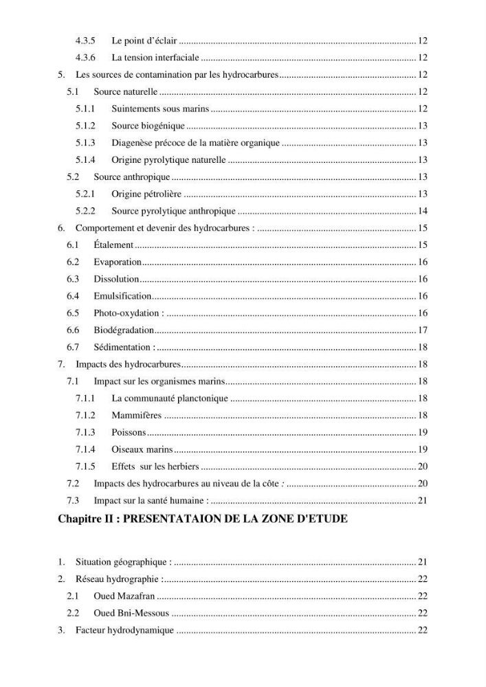 Evaluation des niveaux de pollution par les hydrocarbures aromatiques polycycliques dans les eaux et sédiments marins de la baie de Bou- Ismail (Est):