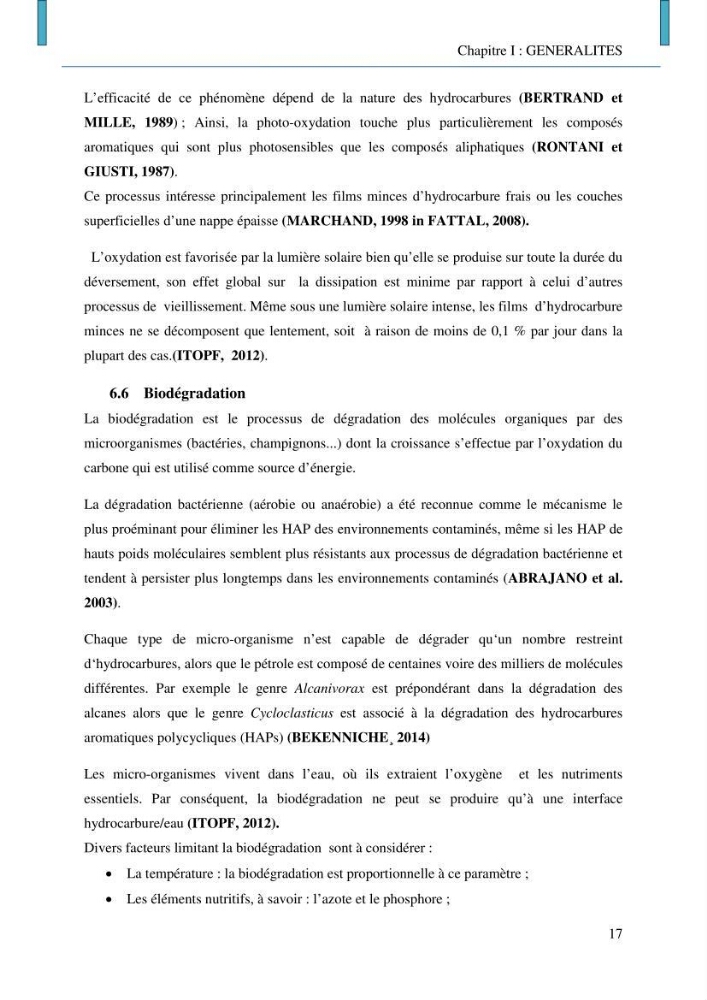 Evaluation des niveaux de pollution par les hydrocarbures aromatiques polycycliques dans les eaux et sédiments marins de la baie de Bou- Ismail (Est):