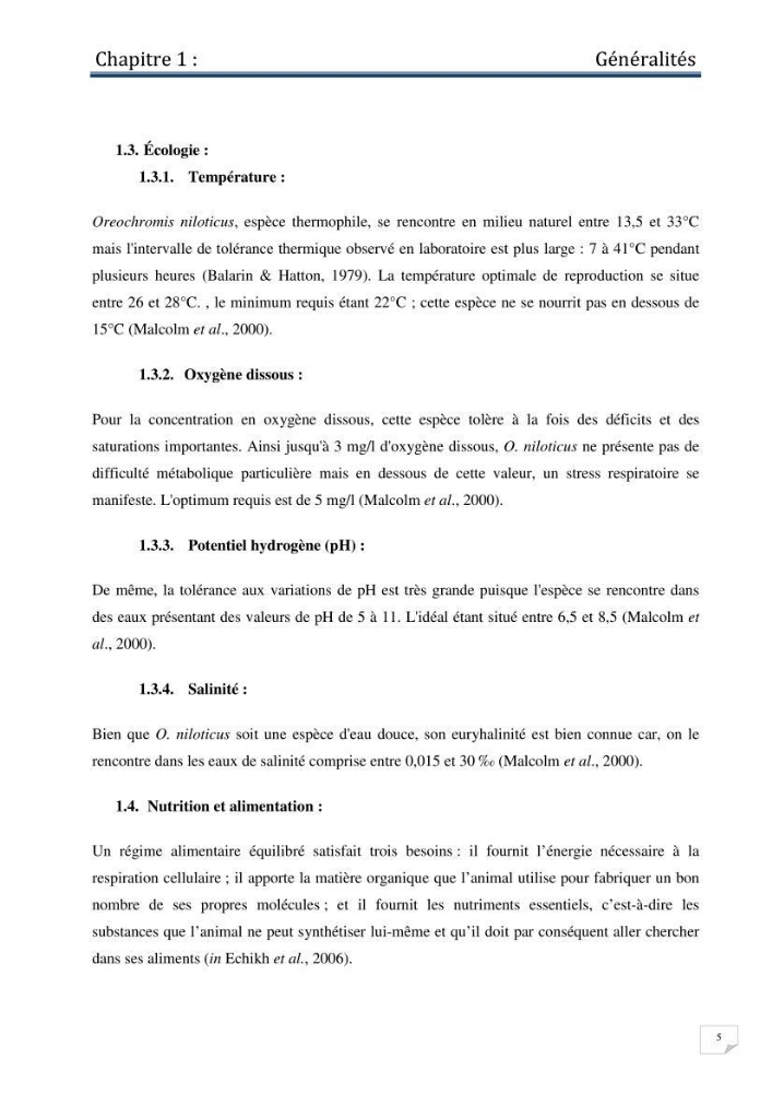 Production d\'alevins monosexe d\'oreochromis niloticus (Linnaeus, 1758) au niveau de la ferme piscicole ezzahra- wilaya de Ghardaia