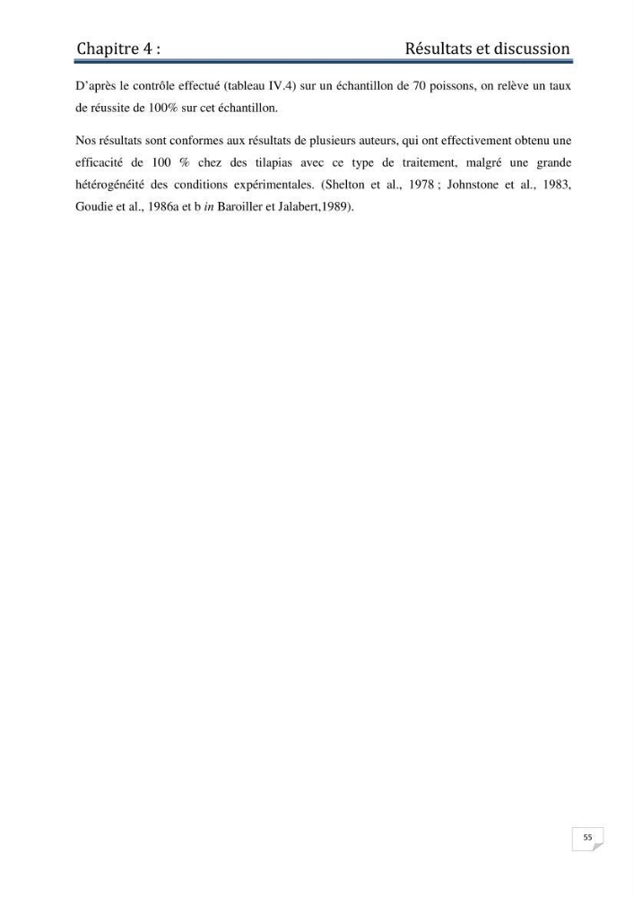 Production d\'alevins monosexe d\'oreochromis niloticus (Linnaeus, 1758) au niveau de la ferme piscicole ezzahra- wilaya de Ghardaia