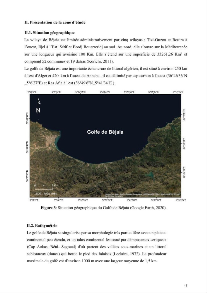 Monitoring de la pollution inorganique par les métaux dans le golf de Bejaia