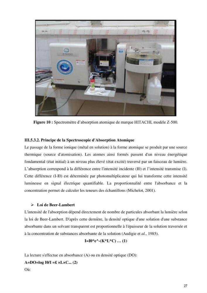 Monitoring de la pollution inorganique par les métaux dans le golf de Bejaia
