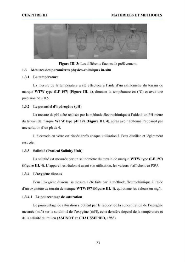 Qualité physico-chimique et bactériologique des eaux littorales